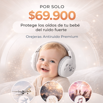 Orejeras Protectoras Auditivas para Bebé - Reduce el Ruido y Protege su Audición