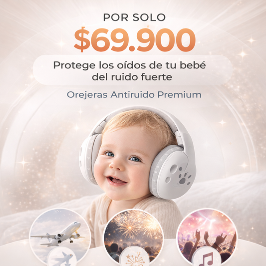 Orejeras Protectoras Auditivas para Bebé - Reduce el Ruido y Protege su Audición