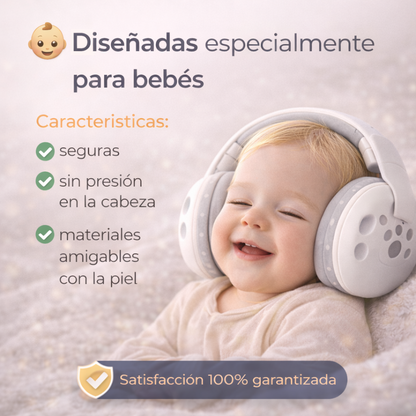 Orejeras Protectoras Auditivas para Bebé - Reduce el Ruido y Protege su Audición