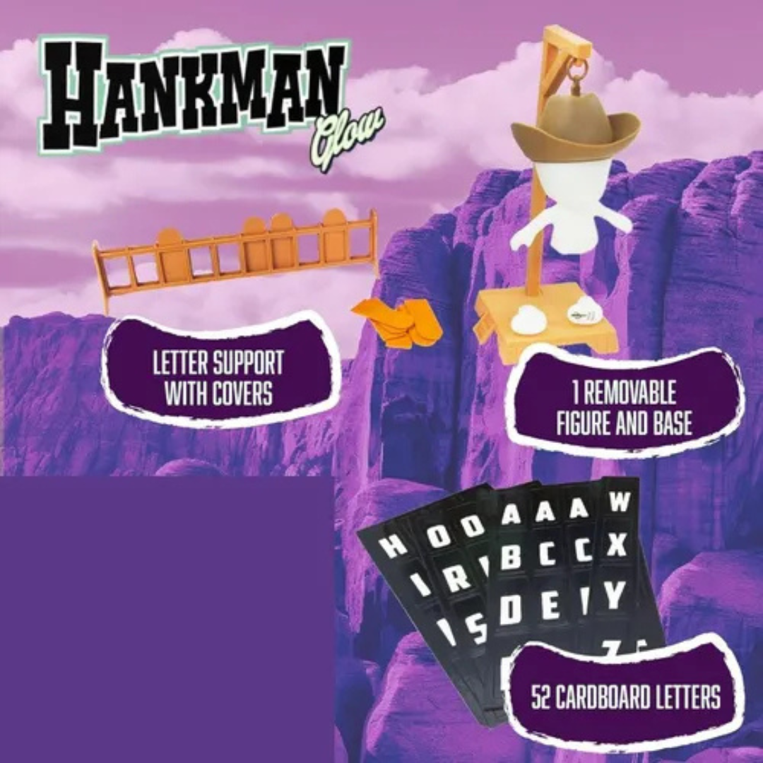Hankman Glow – Juego de Ahorcado 3D Interactivo para Niños y Familias