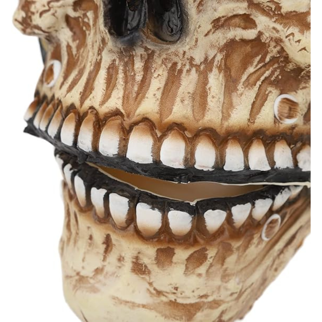 Mascara Calavera | Mandibula con Movimiento y Ojos Led Rojos Brillantes