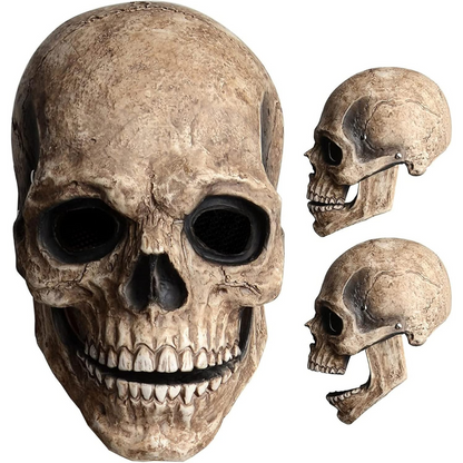Mascara Calavera | Mandibula con Movimiento y Ojos Led Rojos Brillantes