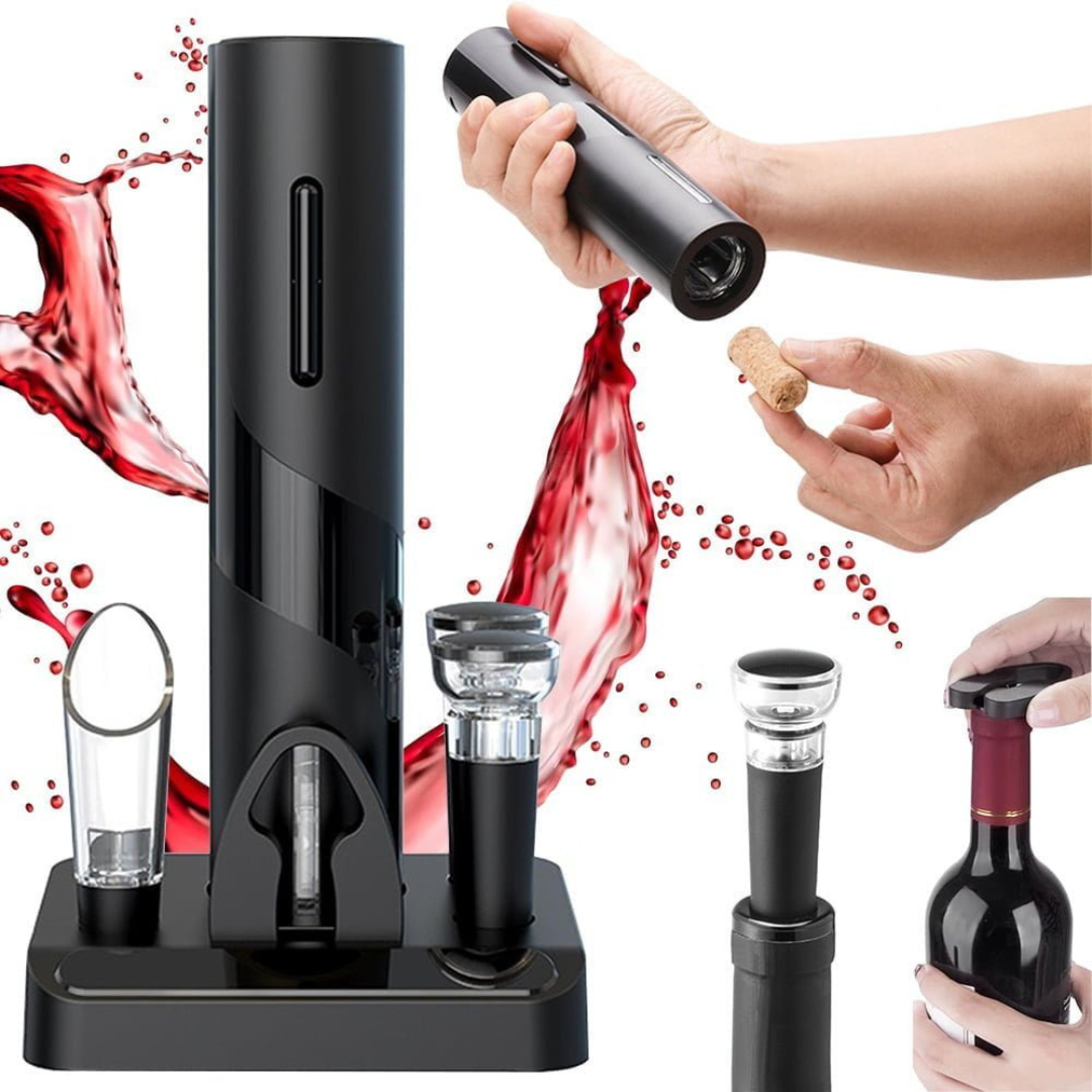 Set Sacacorchos Eléctrico Para Vino