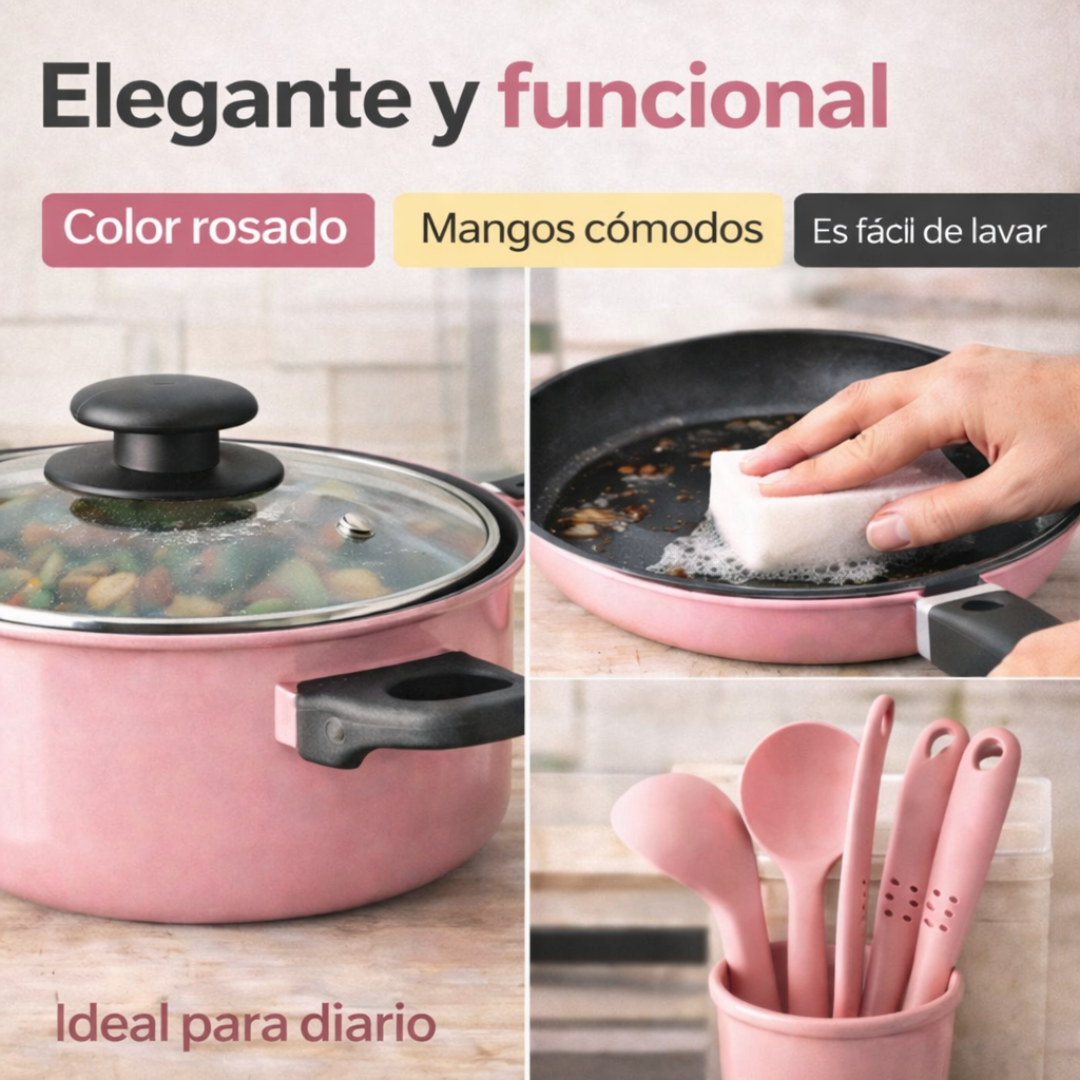 Set de Ollas CookWare Antiadherentes X13 piezas