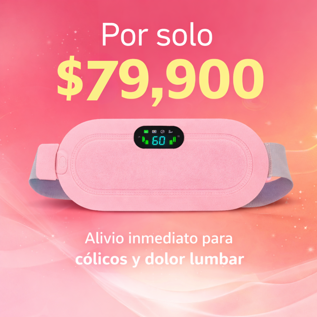 Cinturón Menstrual y Lumbar Termico con Calor y Masaje