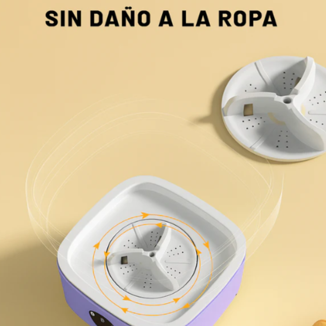 Lavadora Plegable Portátil - ¡Lava tu ropa en minutos y sin ocupar espacios!