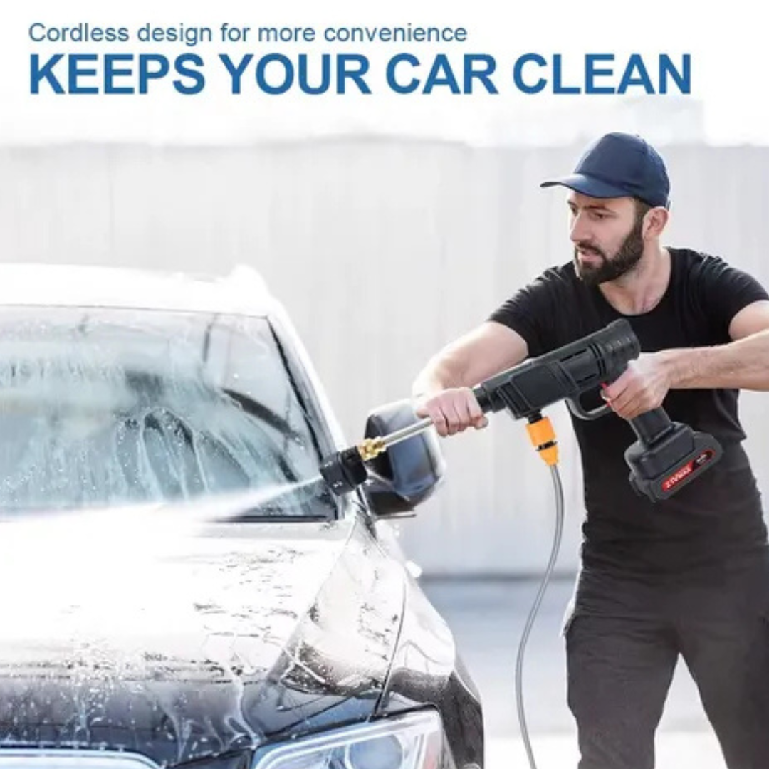 Hidrolavadora Portátil Inalámbrica 48V 2 Baterías |    Boquilla 6 en 1 Incorporada