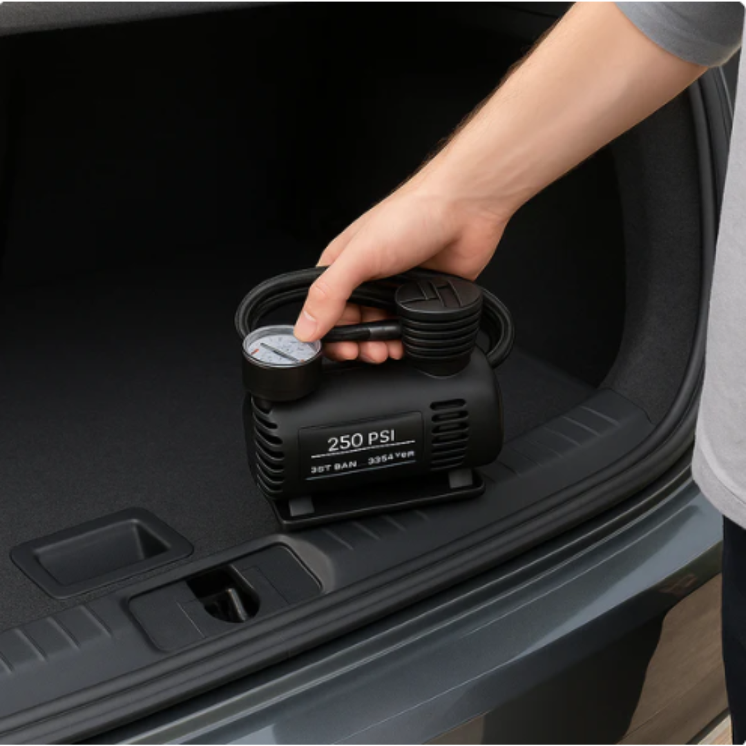 Mini Compresor Portátil 12V 300 PSI – Infla Llantas y Más en Minutos