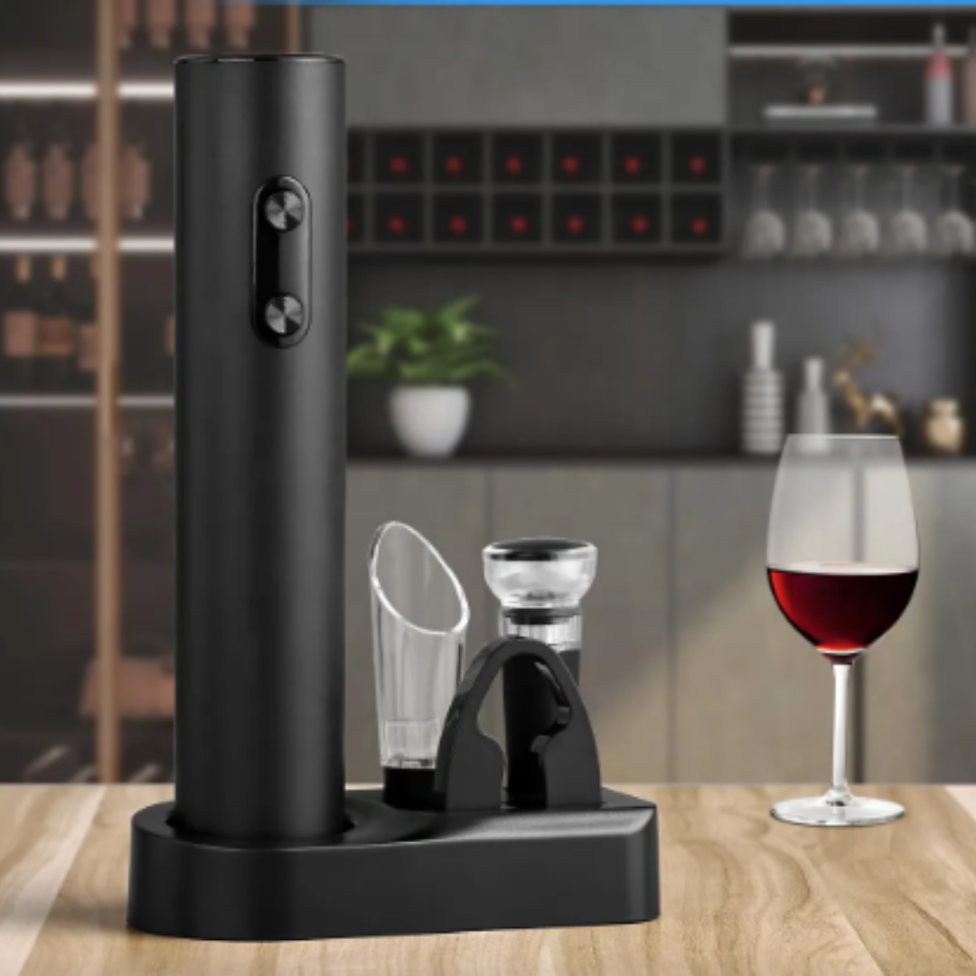 Set Sacacorchos Eléctrico Para Vino