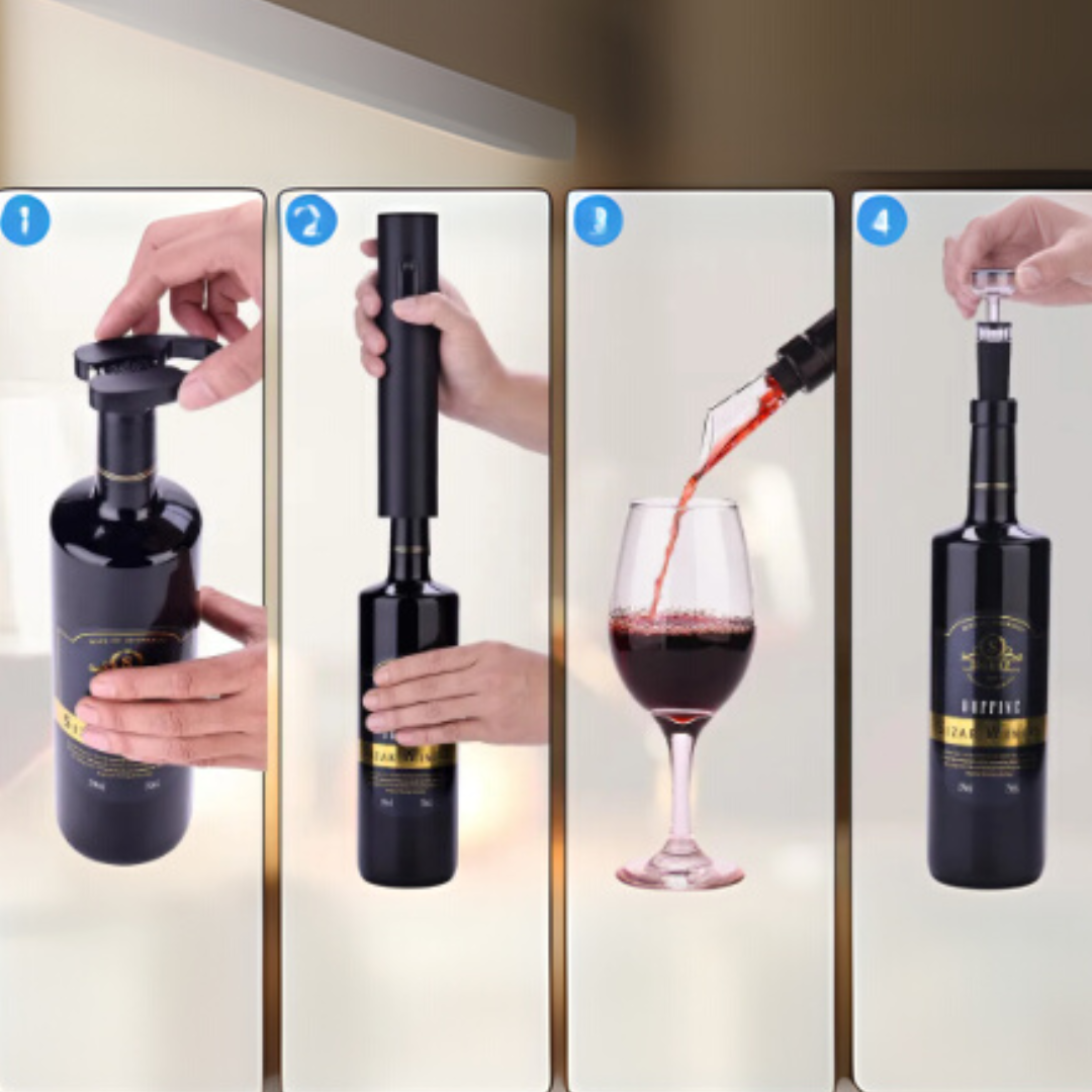 Set Sacacorchos Eléctrico Para Vino