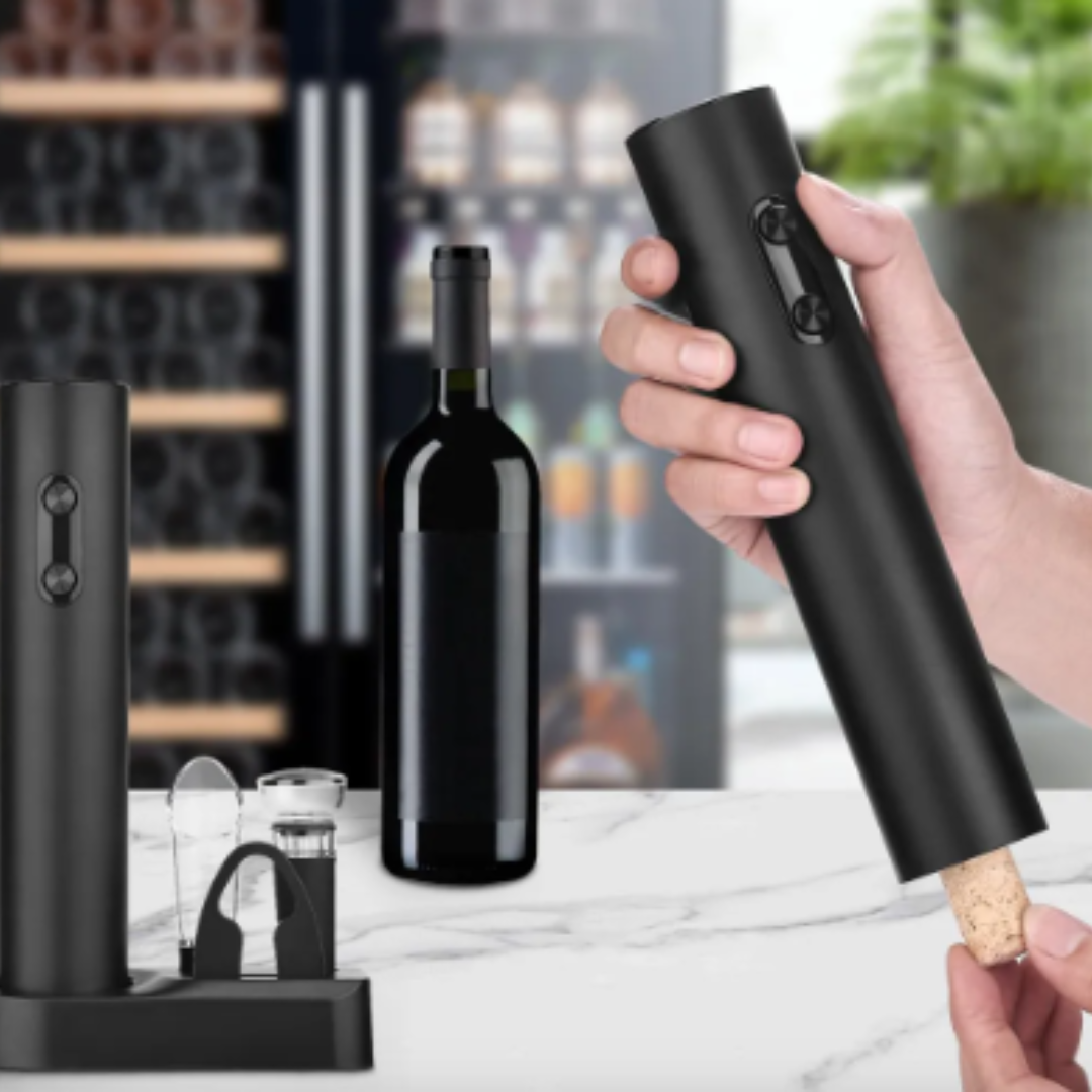 Set Sacacorchos Eléctrico Para Vino