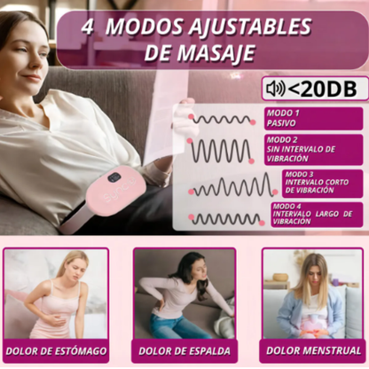 Cinturón Menstrual y Lumbar Termico con Calor y Masaje