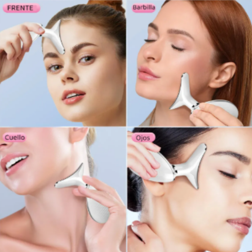 Masajeador Facial Reductor Papada Y Arrugas Con Tecnología LED E Iones Positivos – Reafirma y Tonifica