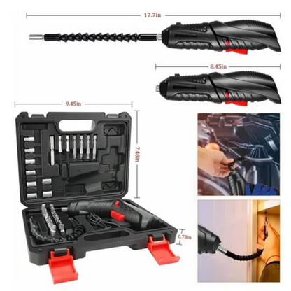 Kit Destornillador Eléctrico 47 en 1 – Precisión y Potencia