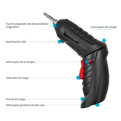 Kit Destornillador Eléctrico 47 en 1 – Precisión y Potencia