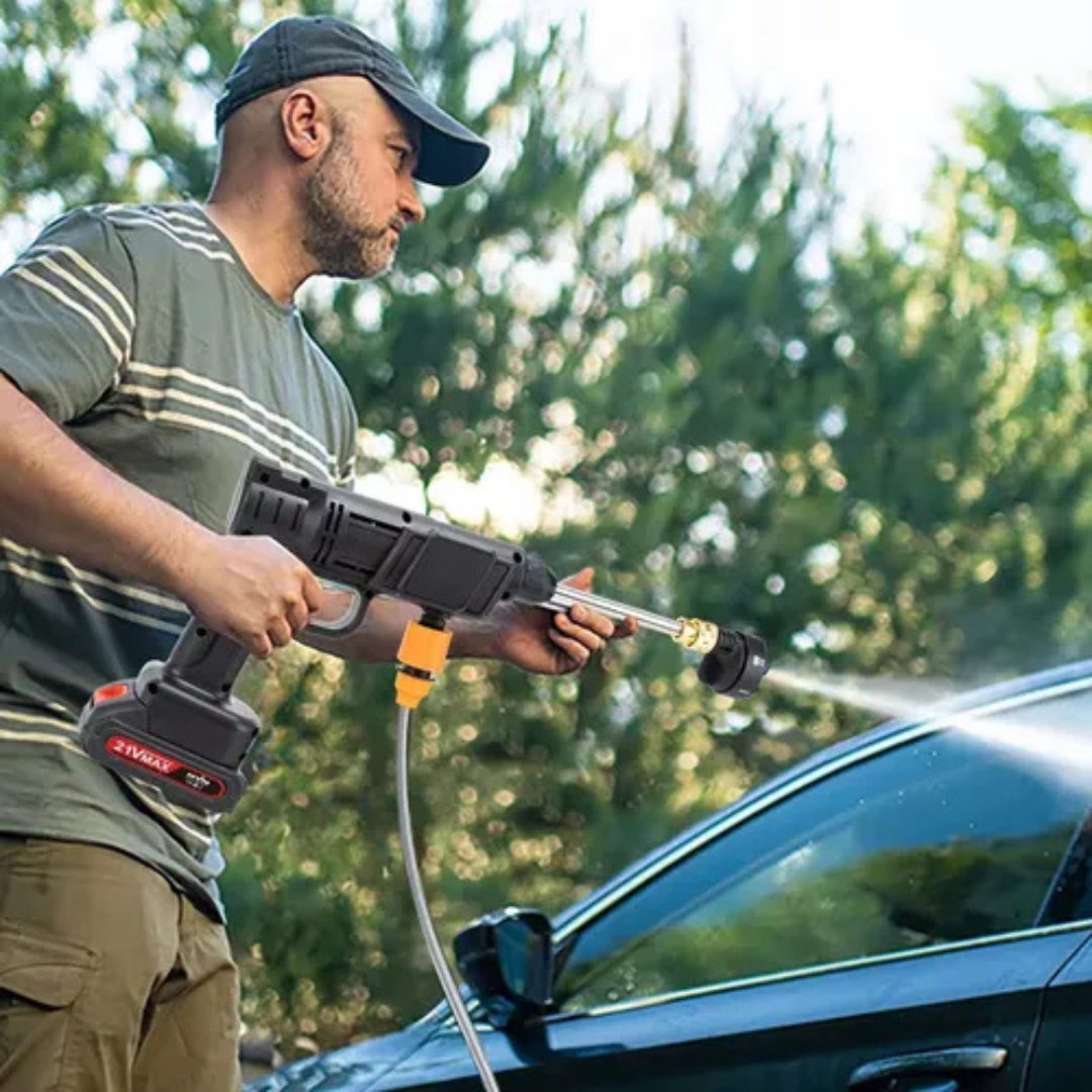 Hidrolavadora Portátil Inalámbrica 48V 2 Baterías |    Boquilla 6 en 1 Incorporada