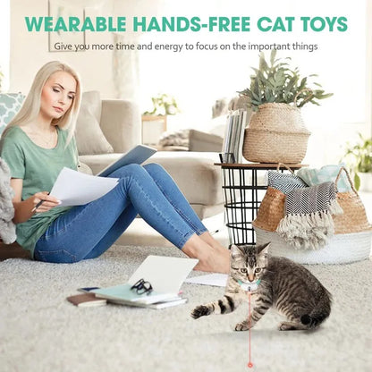 Collar Interactivo para Gatos con Láser Automático