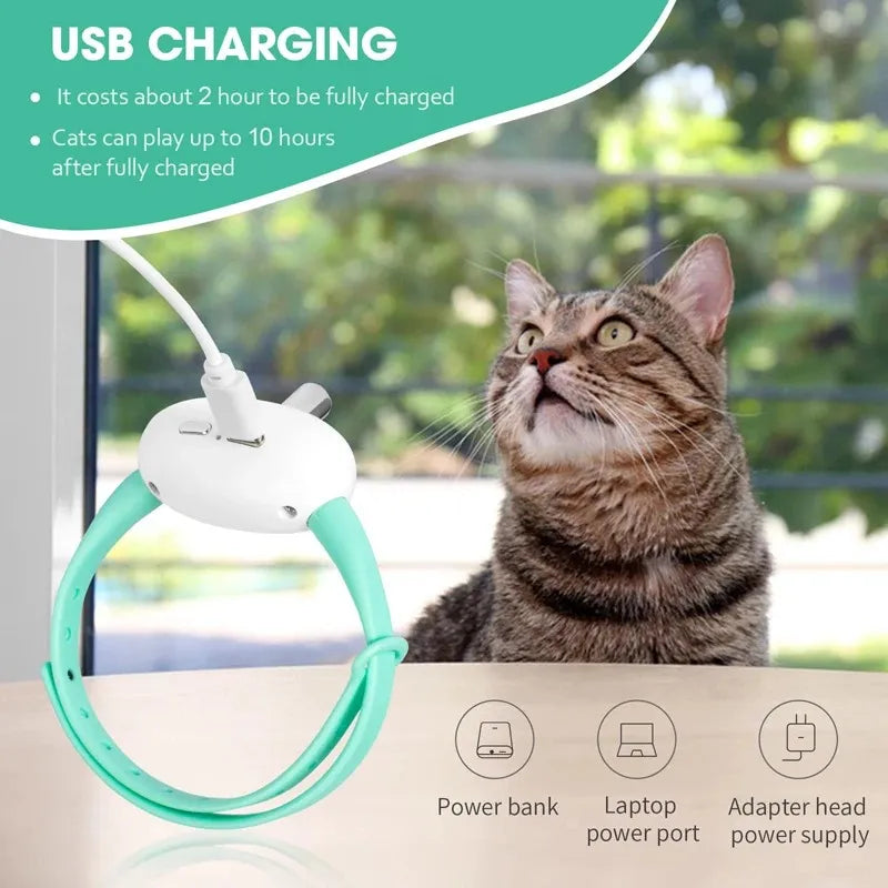 Collar Interactivo para Gatos con Láser Automático