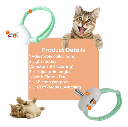 Collar Interactivo para Gatos con Láser Automático