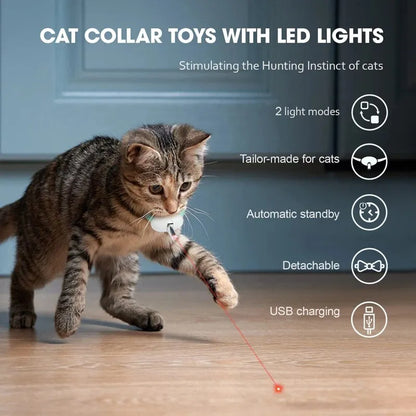 Collar Interactivo para Gatos con Láser Automático