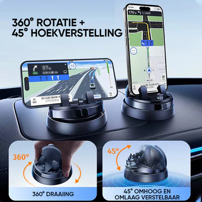 Soporte para teléfono giratorio 360°.