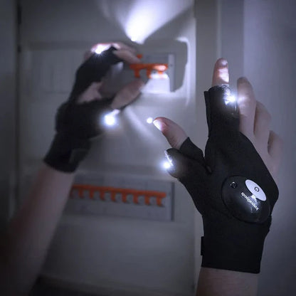 LumiHands- Guantes con linterna LED Impermeables