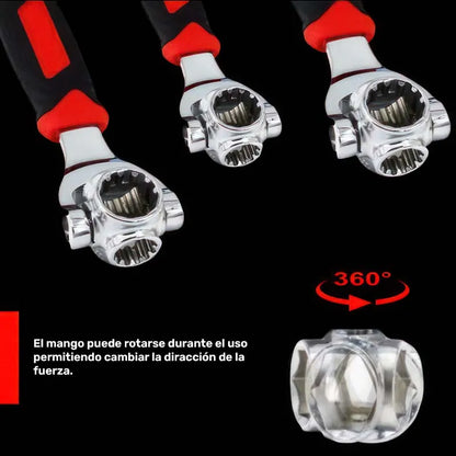 NOVEDOSA LLAVE INGLESA 360° MULTIUSOS 48 EN UNO!!!