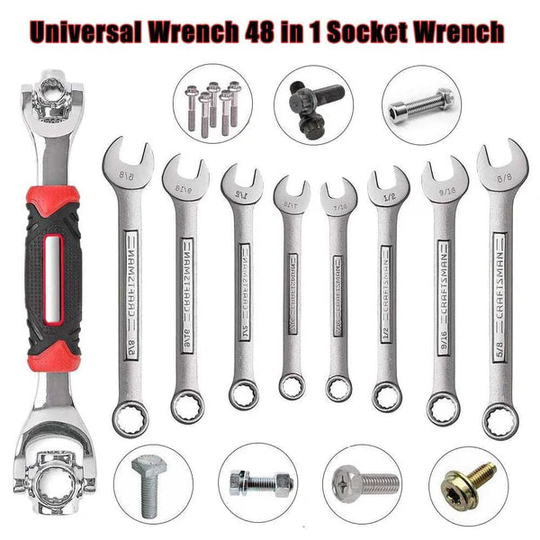 NOVEDOSA LLAVE INGLESA 360° MULTIUSOS 48 EN UNO!!!