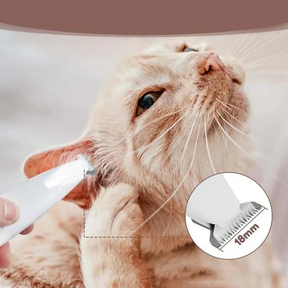 Cortapelos para mascotas con luz LED