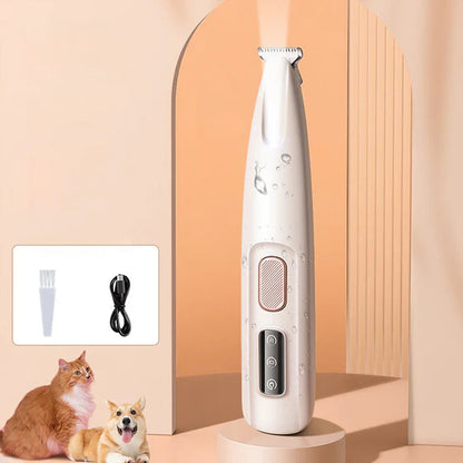 Cortapelos para mascotas con luz LED