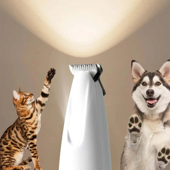 Cortapelos para mascotas con luz LED