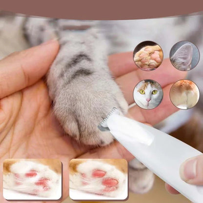Cortapelos para mascotas con luz LED