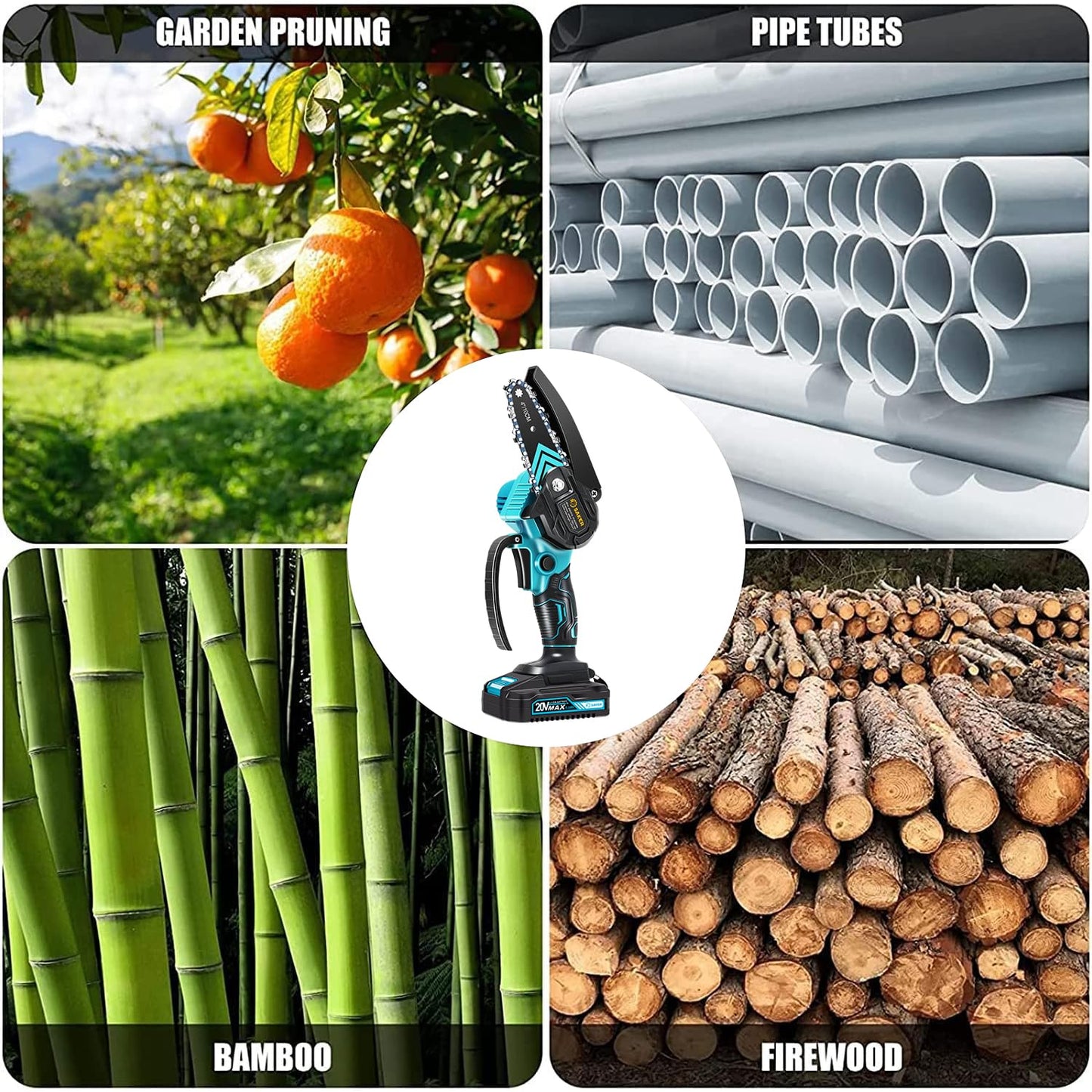 Mini motosierra SAKER eléctrica