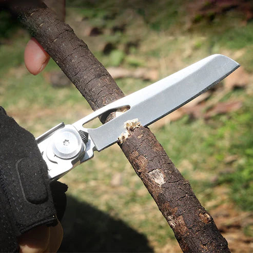 Navaja plegable multifuncional