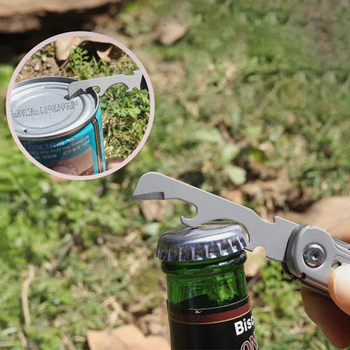 Navaja plegable multifuncional