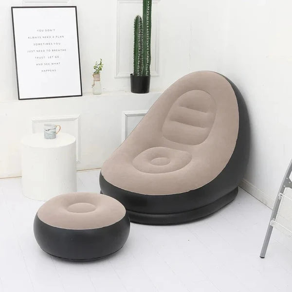 Sillón Inflable Con Reposa Pies