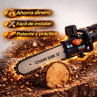 Moto Sierra Turbo Multiusos - Convierte tu pulidora en motosierra