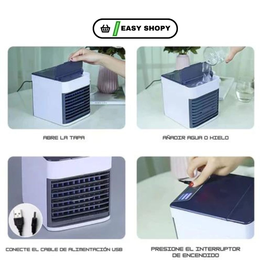 ¡MINI AIRE ACONDICIONADO PORTATIL PARA ESTOS DIAS DE CALOR!🌤️🌞🧊