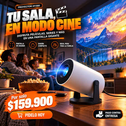PROYECTOR 4K SMART HY300 ANDROID | CINE EN CASA