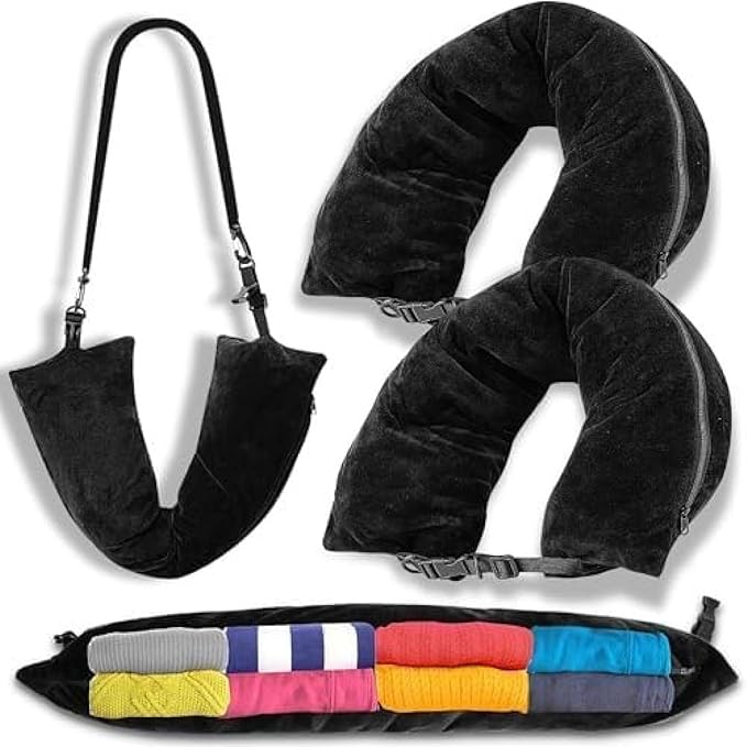 Almohada de viaje rellenable con equipaje oculto(TravelPillow Pro)