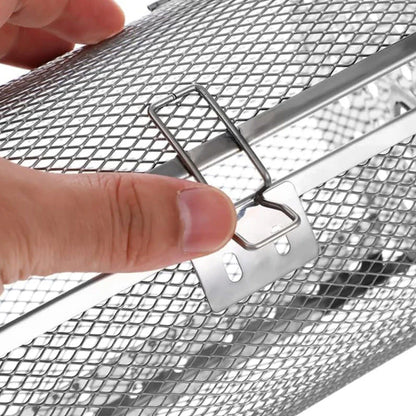 Parrilla giratoria automática fabricada en acero inoxidable