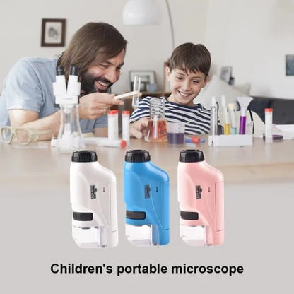 Microscopio de bolsillo portátil para niños